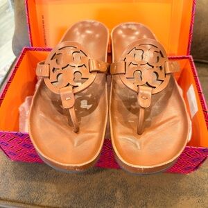Tory Burch Miller Cloud Sandal, Aged Camello